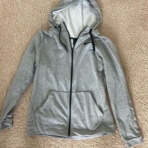 Gray Nike zip up